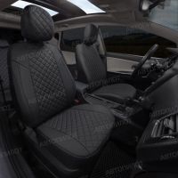 Чехлы Автопилот Экокожа Ромб на Mitsubishi Grandis 2003-2009 г.в.