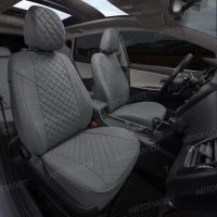 Чехлы Автопилот Экокожа Ромб на Mitsubishi Grandis 2003-2009 г.в.