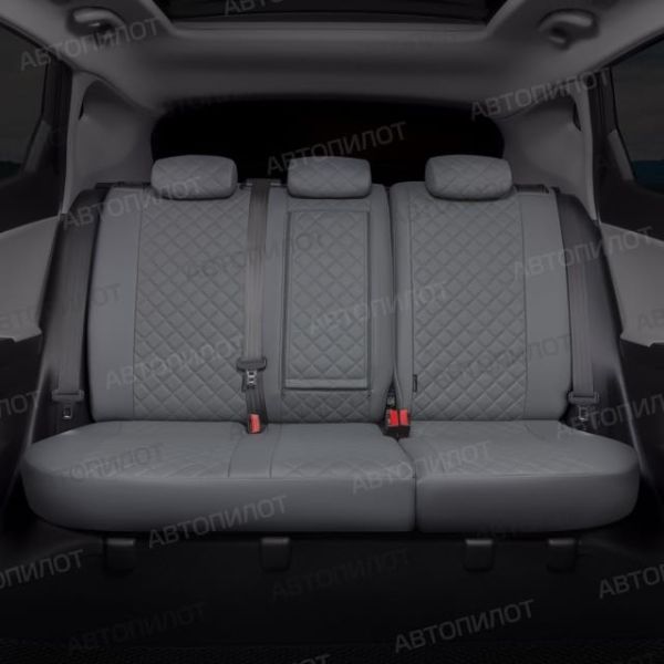 Чехлы Автопилот Экокожа Ромб на Mitsubishi Grandis 2003-2009 г.в.
