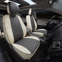 Чехлы Автопилот Экокожа Ромб на Mitsubishi Grandis 2003-2009 г.в.