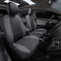 Чехлы Автопилот Экокожа Ромб на Mitsubishi Grandis 2003-2009 г.в.