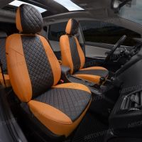 Чехлы Автопилот Экокожа Ромб на Mitsubishi Grandis 2003-2009 г.в.