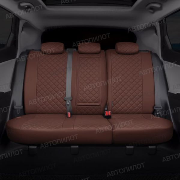 Чехлы Автопилот Экокожа Ромб на Mitsubishi Grandis 2003-2009 г.в.
