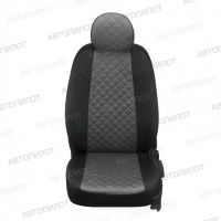 Чехлы Автопилот Алькантара Ромб на Mitsubishi ASX (2010+)