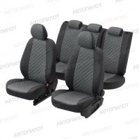 Чехлы Автопилот Алькантара Ромб на Mitsubishi ASX (2010+)