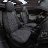 Чехлы Автопилот Алькантара Ромб на Mitsubishi ASX (2010+)