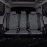 Чехлы Автопилот Алькантара Ромб на Mitsubishi ASX (2010+)