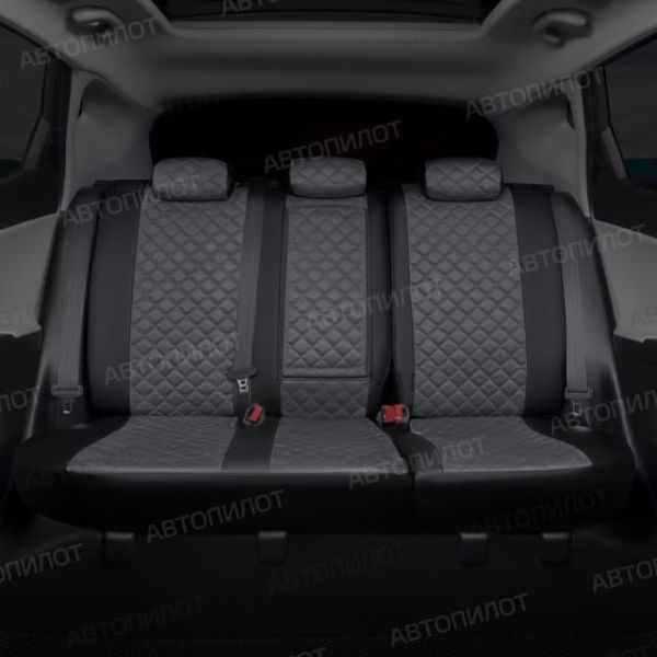 Чехлы Автопилот Алькантара Ромб на Mitsubishi ASX (2010+)