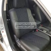 Чехлы Автопилот Алькантара Ромб на Mitsubishi ASX (2010+)