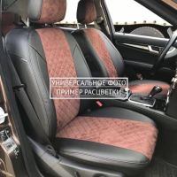 Чехлы Автопилот Алькантара Ромб на Mitsubishi ASX (2010+)