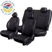 Чехлы Экокожа Турин Ромб на Geely Monjaro