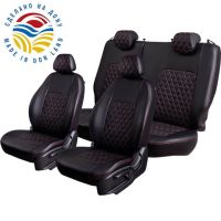 Чехлы Экокожа Турин Ромб на Geely Monjaro