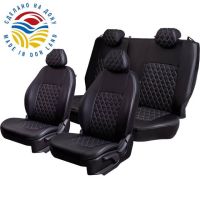Чехлы Экокожа Турин Ромб на Geely Monjaro
