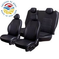 Чехлы Экокожа Турин Ромб на Geely Monjaro