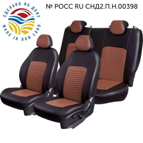 Чехлы Экокожа Турин Классик на Geely Coolray (2020+)